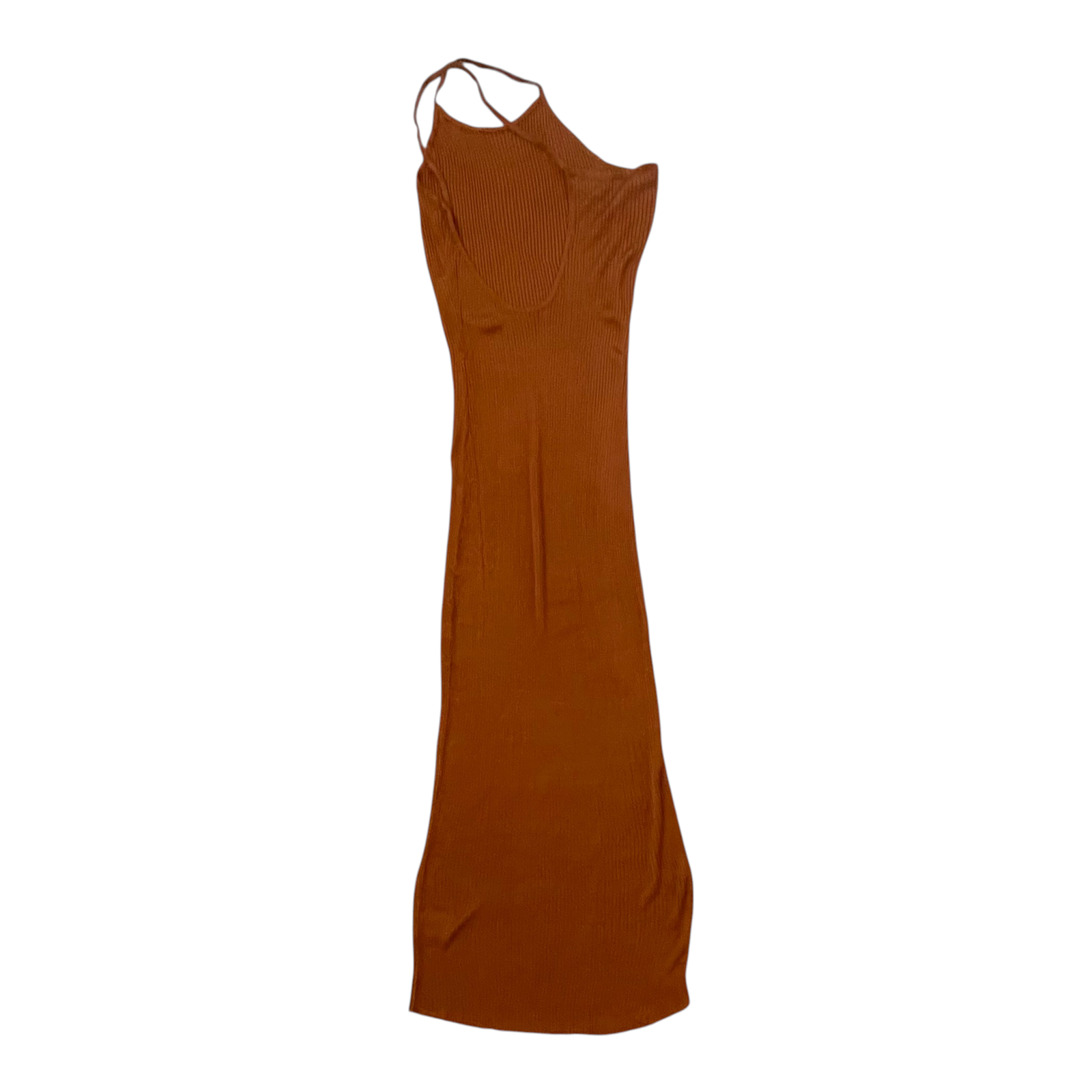 Nwt Auteur Studio Nour Dress - Orange/Rust - Asymmetrical Neckline - Size S — image 4 of 8